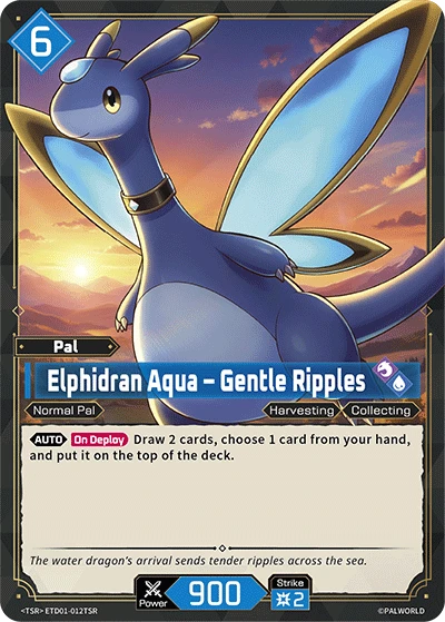 Elphidran Aqua – Gentle Ripples #ETD01-012TSR · Palworld TCG