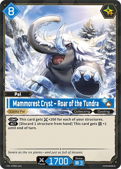 Mammorest Cryst – Roar of the Tundra #ETD01-018 · Palworld TCG