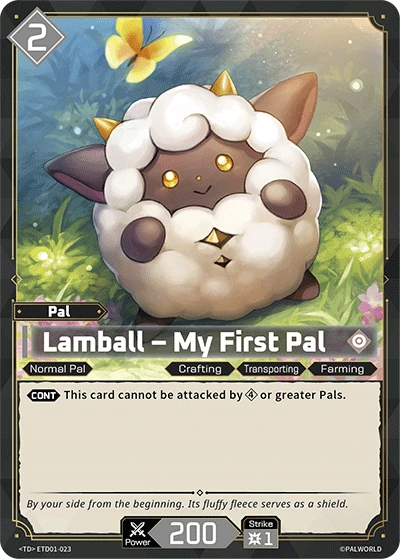 Lamball – My First Pal #ETD01-023 · Palworld TCG