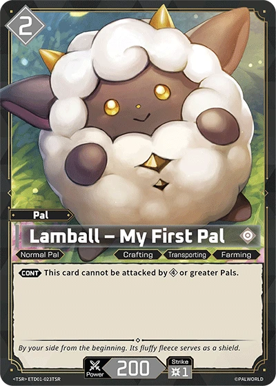 Lamball – My First Pal #ETD01-023TSR · Palworld TCG