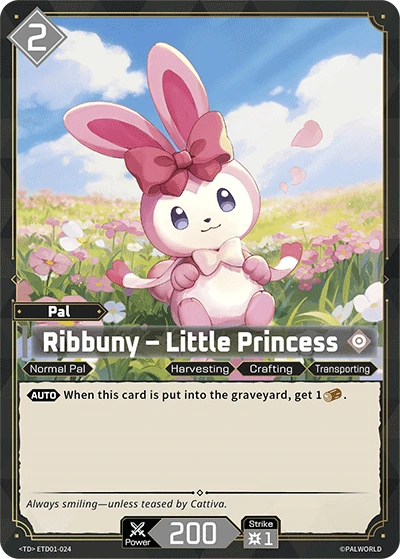 Ribbuny – Little Princess #ETD01-024 · Palworld TCG