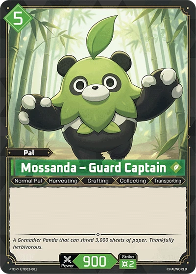 Mossanda – Guard Captain #ETD02-001 · Palworld TCG