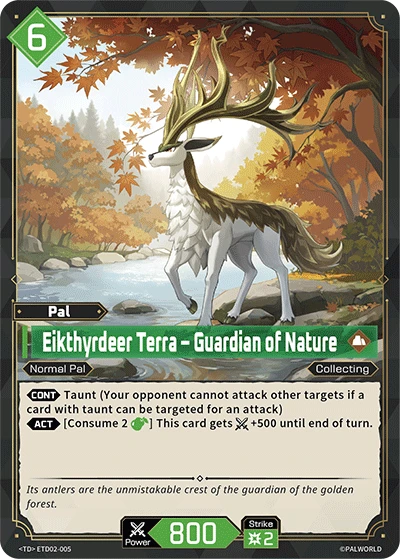 Eikthyrdeer Terra – Guardian of Nature #ETD02-005 · Palworld TCG