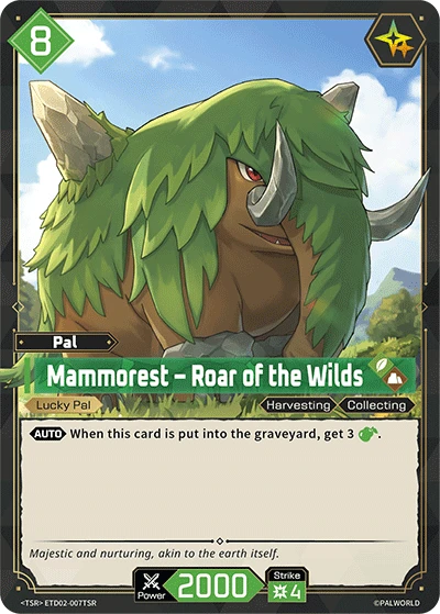 Mammorest – Roar of the Wilds #ETD02-007TSR · Palworld TCG