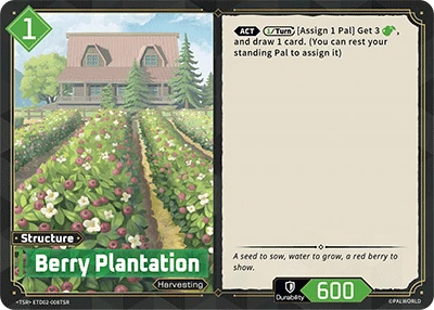 Berry Plantation #ETD02-008TSR · Palworld TCG
