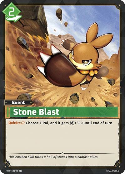 Stone Blast #ETD02-011 · Palworld TCG