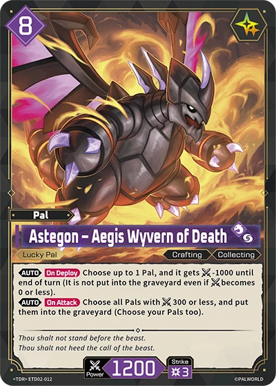 Astegon – Aegis Wyvern of Death #ETD02-012 · Palworld TCG