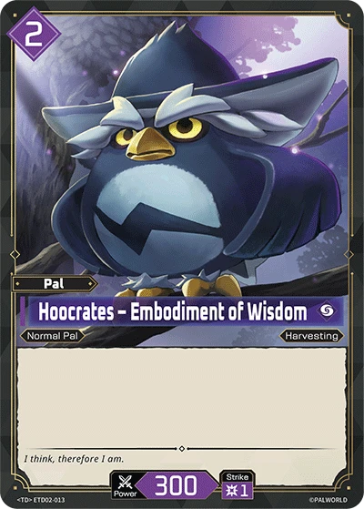 Hoocrates – Embodiment of Wisdom #ETD02-013 · Palworld TCG