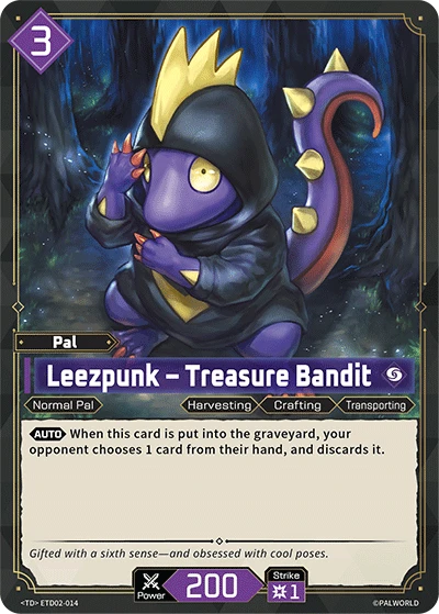 Leezpunk – Treasure Bandit #ETD02-014 · Palworld TCG