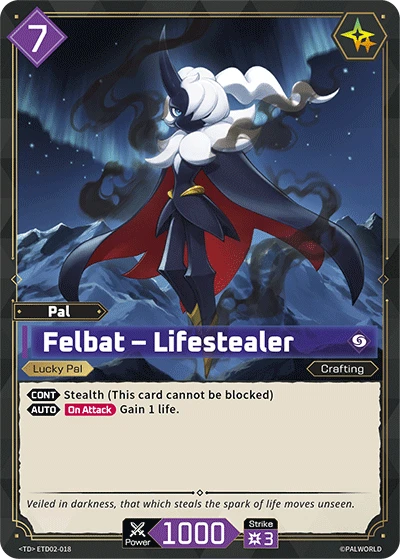 Felbat – Lifestealer #ETD02-018 · Palworld TCG