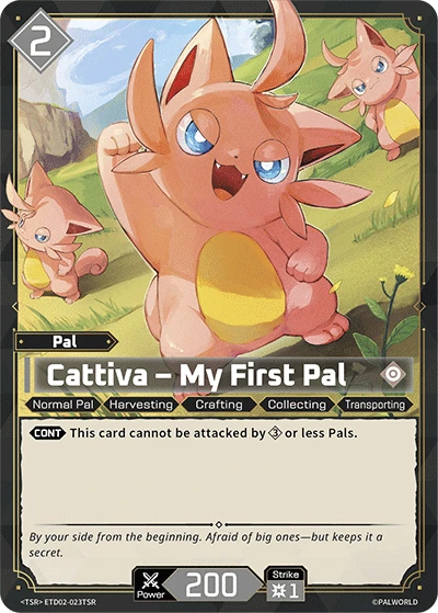 Cattiva – My First Pal #ETD02-023TSR · Palworld TCG