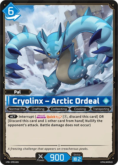 Cryolinx – Arctic Ordeal #EPR-005 · Palworld TCG
