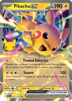 Pikachu ex #054/128 · Pokémon