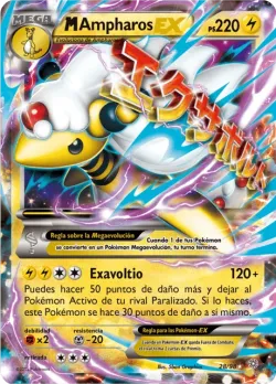 M Ampharos-EX #28/98 · Pokémon