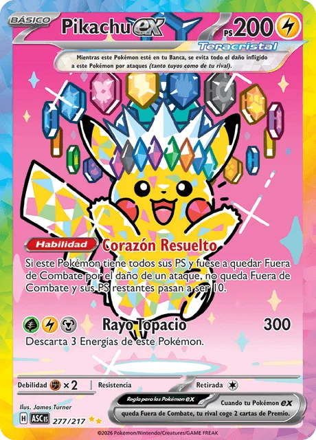 Pikachu ex 「ASC 277」「ES」