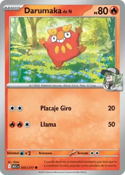 N's Darumaka #032/217 · Pokémon