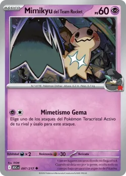 Team Rocket's Mimikyu #097/217 · Pokémon