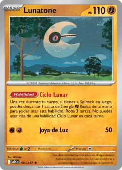 Lunatone #105/217 · Pokémon
