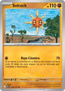 Solrock #106/217 · Pokémon