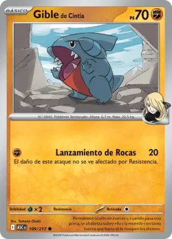 Cynthia's Gible #109/217 · Pokémon