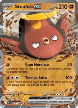 Stunfisk ex #114/217 · Pokémon