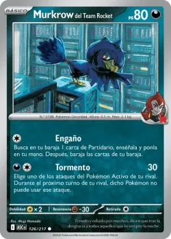 Team Rocket's Murkrow #126/217 · Pokémon