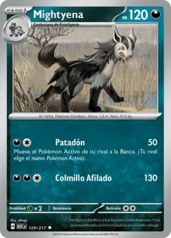 Mightyena #129/217 · Pokémon