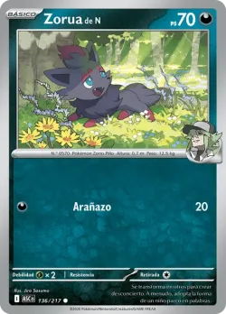 N's Zorua #136/217 · Pokémon