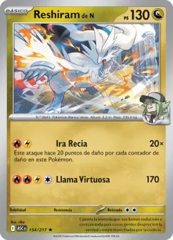 N's Reshiram #154/217 · Pokémon