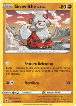 Hisuian Growlithe 「ASR 070」「ES」