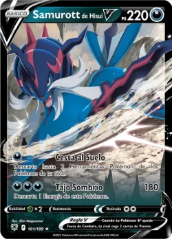 Hisuian Samurott V #101/189 · Pokémon