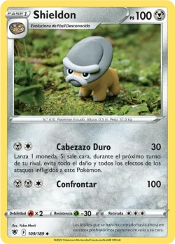 Shieldon #109/189 · Pokémon