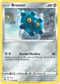Bronzor #111/189 · Pokémon