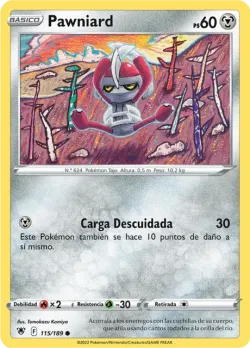 Pawniard #115/189 · Pokémon