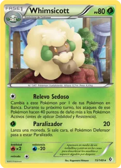 Whimsicott #15/149 · Pokémon
