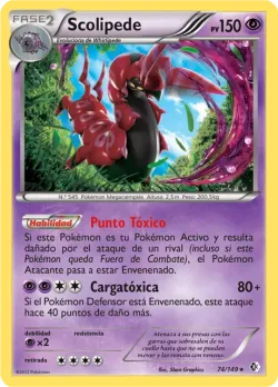 Scolipede #74/149 · Pokémon