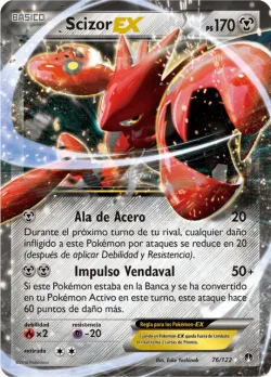 Scizor-EX #76/122 · Pokémon