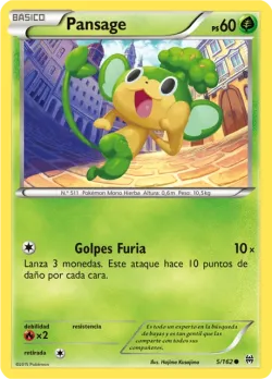 Pansage #5/162 · Pokémon
