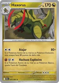Haxorus #070/086 · Pokémon