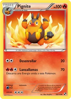 Pignite #18/114 · Pokémon