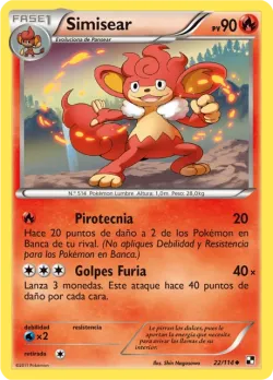 Simisear #22/114 · Pokémon