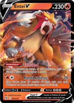 Entei V #022/172 · Pokémon