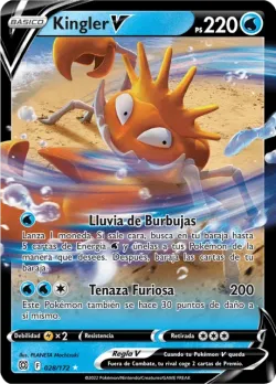 Kingler V #028/172 · Pokémon