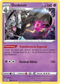Dusknoir #062/172 · Pokémon