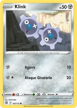 Klink #102/172 · Pokémon