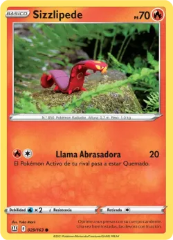 Sizzlipede #029/163 · Pokémon