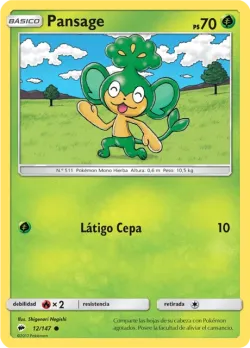 Pansage #12/147 · Pokémon