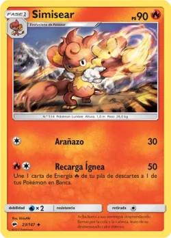 Simisear #23/147 · Pokémon