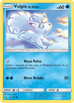 Alolan Vulpix #27/147 · Pokémon