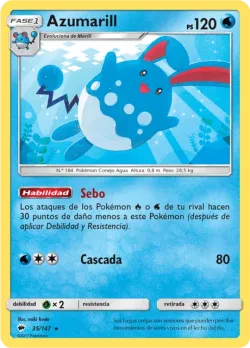 Azumarill #35/147 · Pokémon